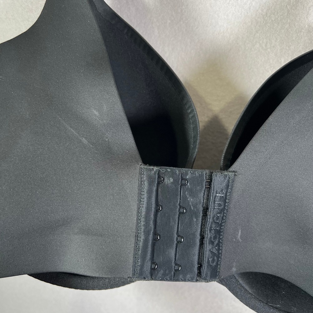 Cacique Totally Smooth Lightly Lined Full Coverage Bra Black 38F - Picture 3 of 10